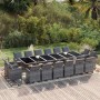 17-piece garden dining set with gray synthetic rattan cushions by vidaXL, Garden sets - Ref: Foro24-3095618, Price: 1,00 €, D...