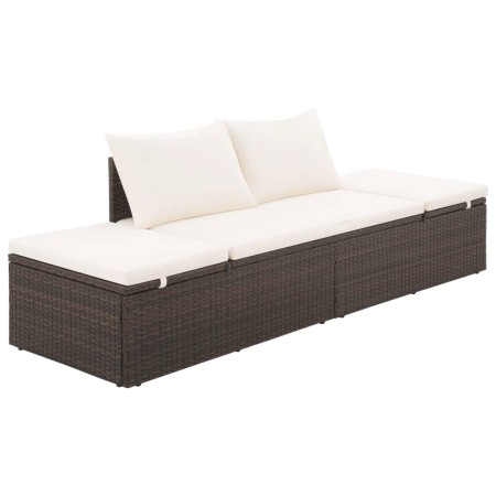 Garden bed 195x60 cm brown synthetic rattan by vidaXL, Outdoor beds - Ref: Foro24-43954, Price: 221,18 €, Discount: %