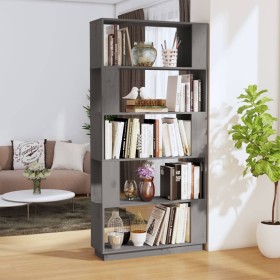 Gray pine wood shelving/space divider 80x25x163.5 cm by vidaXL, Bookcases and shelves - Ref: Foro24-814066, Price: 66,99 €, D...