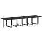 Set comedor de jardín 19 pzas con cojines ratán sintético negro de vidaXL, Conjuntos de jardín - Ref: Foro24-3095643, Precio:...