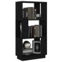 Shelf / space divider made of black pine wood 51x25x101 cm by vidaXL, Bookcases and shelves - Ref: Foro24-814038, Price: 44,5...