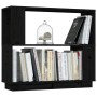 Estantería/divisor de espacios madera de pino negro 80x25x70 cm de vidaXL, Librerías y estanterías - Ref: Foro24-814053, Prec...