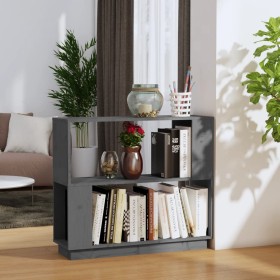 Gray pine wood shelf/space divider 80x25x70 cm by vidaXL, Bookcases and shelves - Ref: Foro24-814051, Price: 53,99 €, Discoun...