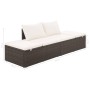 Cama de jardín 195x60 cm ratán sintético marrón de vidaXL, Camas para exteriores - Ref: Foro24-43954, Precio: 221,18 €, Descu...