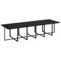 Set comedor de jardín 13 pzas con cojines ratán sintético negro de vidaXL, Conjuntos de jardín - Ref: Foro24-3095612, Precio:...