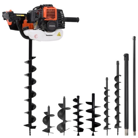 Auger set with steel soil drilling auger by vidaXL, Helical augers - Ref: Foro24-279578, Price: 433,97 €, Discount: %