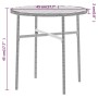 Juego de comedor para jardín 3 piezas ratán sintético gris de vidaXL, Conjuntos de jardín - Ref: Foro24-3098026, Precio: 160,...