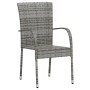 3-piece garden dining set gray synthetic rattan by vidaXL, Garden sets - Ref: Foro24-3098029, Price: 120,33 €, Discount: %