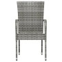 3-piece garden dining set gray synthetic rattan by vidaXL, Garden sets - Ref: Foro24-3098029, Price: 120,33 €, Discount: %