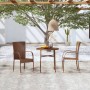 3-Piece Brown Synthetic Rattan Garden Dining Set by vidaXL, Garden sets - Ref: Foro24-3098027, Price: 119,92 €, Discount: %