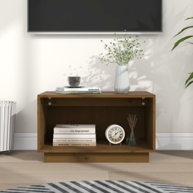 Mueble de TV madera maciza de pino marrón miel 60x35x35 cm de vidaXL, Muebles TV - Ref: Foro24-813827, Precio: 32,99 €, Descu...