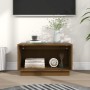 Mueble de TV madera maciza de pino marrón miel 60x35x35 cm de vidaXL, Muebles TV - Ref: Foro24-813827, Precio: 32,73 €, Descu...