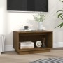 Mueble de TV madera maciza de pino marrón miel 60x35x35 cm de vidaXL, Muebles TV - Ref: Foro24-813827, Precio: 32,73 €, Descu...