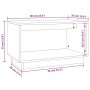 Honigbrauner TV-Schrank aus massivem Kiefernholz, 60 x 35 x 35 cm von vidaXL, TV-Möbel - Ref: Foro24-813827, Preis: 32,99 €, ...