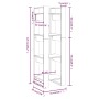 Honey brown wooden shelf/space divider 41x35x125 cm by vidaXL, Bookcases and shelves - Ref: Foro24-813867, Price: 45,73 €, Di...