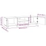 Mueble para TV madera de ingeniería roble ahumado 140x40x35 cm de vidaXL, Muebles TV - Ref: Foro24-340633, Precio: 113,09 €, ...