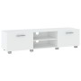 Mueble para TV madera de ingeniería blanco 140x40x35 cm de vidaXL, Muebles TV - Ref: Foro24-340628, Precio: 138,27 €, Descuen...