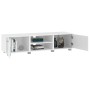 Mueble para TV madera de ingeniería blanco 140x40x35 cm de vidaXL, Muebles TV - Ref: Foro24-340628, Precio: 138,27 €, Descuen...