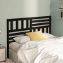 Solid black pine wood bed headboard 141x4x100 cm by vidaXL, Headboards and footboards - Ref: Foro24-814143, Price: 66,99 €, D...