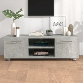 Mueble de TV madera contrachapada gris hormigón 110x40x35 cm de vidaXL, Muebles TV - Ref: Foro24-340624, Precio: 79,99 €, Des...