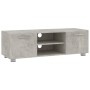 Concrete gray plywood TV cabinet 110x40x35 cm by vidaXL, TV Furniture - Ref: Foro24-340624, Price: 79,33 €, Discount: %