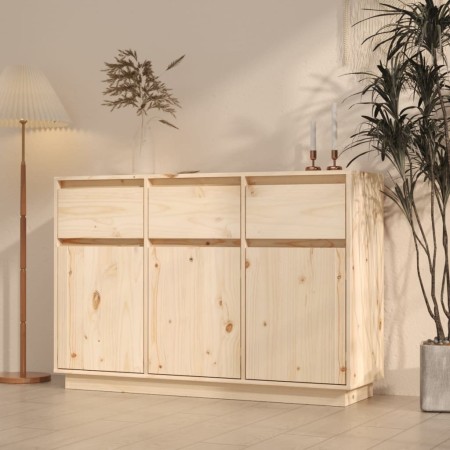 Aparador de madera maciza de pino 110x34x75 cm de vidaXL, Aparadores - Ref: Foro24-813814, Precio: 158,04 €, Descuento: %