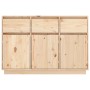 Aparador de madera maciza de pino 110x34x75 cm de vidaXL, Aparadores - Ref: Foro24-813814, Precio: 158,04 €, Descuento: %