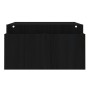 Soporte para monitor madera maciza de pino negro 100x27,5x15 cm de vidaXL, Bases y elevadores para ordenadores - Ref: Foro24-...