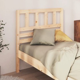 Cabecero de cama madera maciza de pino 81x4x100 cm de vidaXL, Cabeceros y pies de cama - Ref: Foro24-814119, Precio: 39,99 €,...