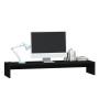 Monitor stand solid black pine wood 100x27x15 cm by vidaXL, TV Furniture - Ref: Foro24-813933, Price: 39,85 €, Discount: %