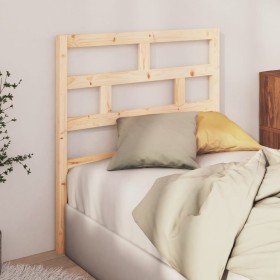 Solid pine wood bed headboard 81x4x100 cm by vidaXL, Headboards and footboards - Ref: Foro24-814169, Price: 31,34 €, Discount: %