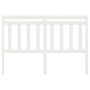 Solid white pine wood bed headboard 146x4x100 cm by vidaXL, Headboards and footboards - Ref: Foro24-814095, Price: 45,86 €, D...