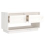 Mueble de TV de madera maciza de pino blanco 74x34x40 cm de vidaXL, Muebles TV - Ref: Foro24-813840, Precio: 42,39 €, Descuen...