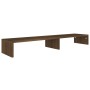 Oak brown wood screen support 110x23.5x9 cm by vidaXL, TV Furniture - Ref: Foro24-340650, Price: 35,70 €, Discount: %