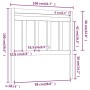 Bettkopfteil aus massivem Kiefernholz in Honigbraun, 106 x 4 x 100 cm von vidaXL, Kopf- und Fußteile - Ref: Foro24-814082, Pr...