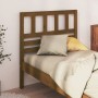 Honey brown solid pine wood bed headboard 81x4x100 cm by vidaXL, Headboards and footboards - Ref: Foro24-814122, Price: 32,88...