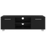 Black plywood TV cabinet 110x40x35 cm by vidaXL, TV Furniture - Ref: Foro24-340621, Price: 113,45 €, Discount: %