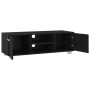 Black plywood TV cabinet 110x40x35 cm by vidaXL, TV Furniture - Ref: Foro24-340621, Price: 113,45 €, Discount: %