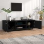 Black plywood TV cabinet 110x40x35 cm by vidaXL, TV Furniture - Ref: Foro24-340621, Price: 113,45 €, Discount: %