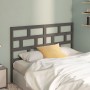 Solid gray pine wood bed headboard 166x4x100 cm by vidaXL, Headboards and footboards - Ref: Foro24-814206, Price: 57,99 €, Di...