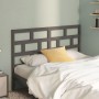 Solid gray pine wood bed headboard 166x4x100 cm by vidaXL, Headboards and footboards - Ref: Foro24-814206, Price: 57,99 €, Di...