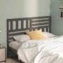 Solid gray pine wood bed headboard 166x4x100 cm by vidaXL, Headboards and footboards - Ref: Foro24-814156, Price: 65,45 €, Di...