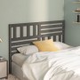 Solid gray pine wood bed headboard 166x4x100 cm by vidaXL, Headboards and footboards - Ref: Foro24-814156, Price: 65,45 €, Di...