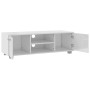 Hochglanzweißer TV-Schrank aus Sperrholz, 110 x 40 x 35 cm von vidaXL, TV-Möbel - Ref: Foro24-340622, Preis: 108,16 €, Rabatt: %