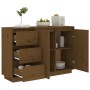 Honey brown solid pine wood sideboard 111x34x75 cm by vidaXL, Sideboards - Ref: Foro24-813807, Price: 132,99 €, Discount: %