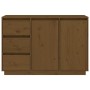 Aparador de madera maciza de pino marrón miel 111x34x75 cm de vidaXL, Aparadores - Ref: Foro24-813807, Precio: 132,76 €, Desc...