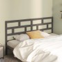 Solid gray pine wood bed headboard 206x4x100 cm by vidaXL, Headboards and footboards - Ref: Foro24-814216, Price: 51,92 €, Di...