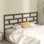 Solid gray pine wood bed headboard 206x4x100 cm by vidaXL, Headboards and footboards - Ref: Foro24-814216, Price: 51,92 €, Di...