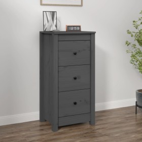 Solid gray pine wood sideboard 40x35x80 cm by vidaXL, Sideboards - Ref: Foro24-813743, Price: 73,62 €, Discount: %