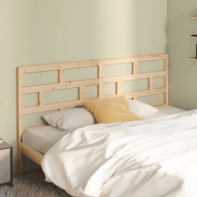 Solid pine wood bed headboard 206x4x100 cm by vidaXL, Headboards and footboards - Ref: Foro24-814214, Price: 39,99 €, Discoun...